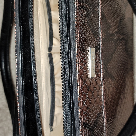 MICHE Snakeskin Embossed Magnetic Shell for the Classic Bag Bronze Black - Picture 6 of 11